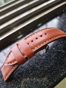 Indianleathercraft Handmade  brown leather strap