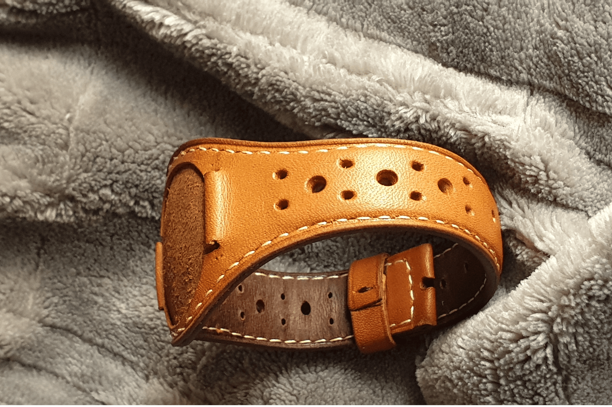 Indianleathercraft Handmade bund rally leather strap