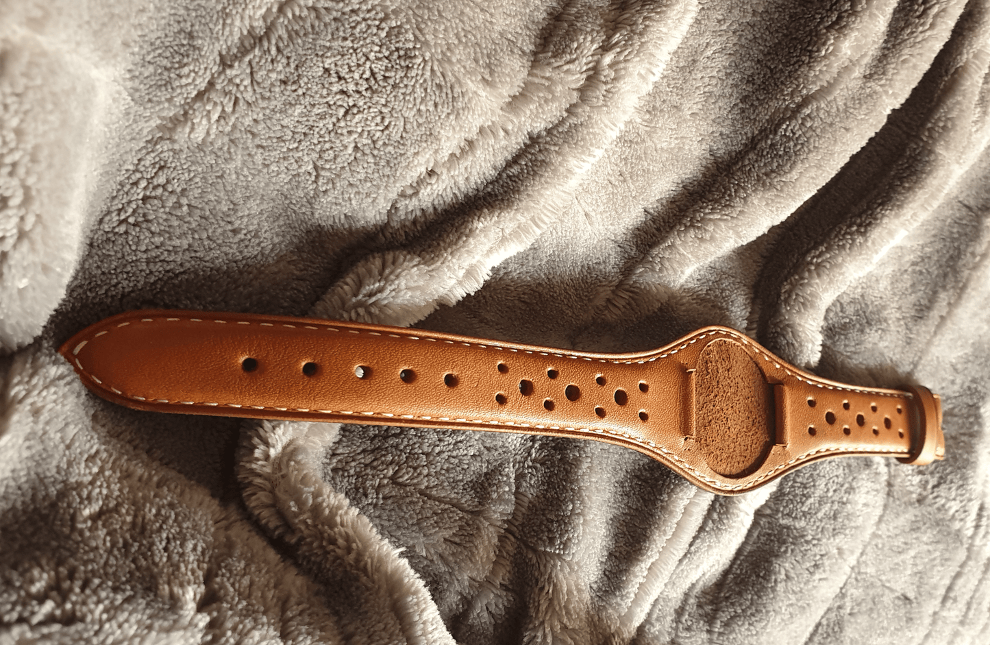 Indianleathercraft Handmade bund rally leather strap