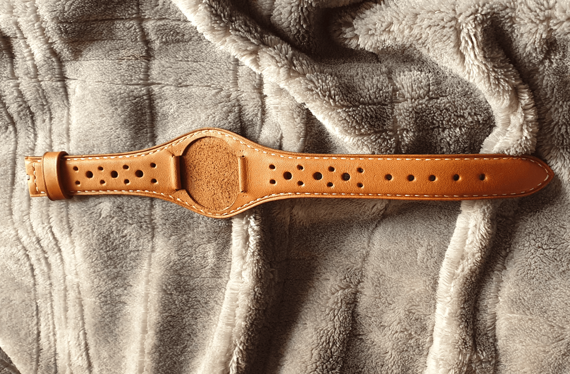 Indianleathercraft Handmade bund rally leather strap