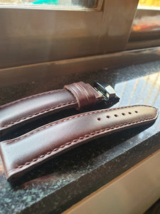 Indianleathercraft Handmade coffee brown leather strap