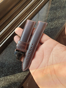 Indianleathercraft Handmade coffee brown leather strap
