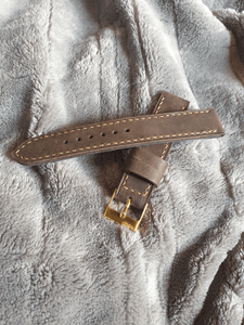 Indianleathercraft handmade coffee brown leather strap