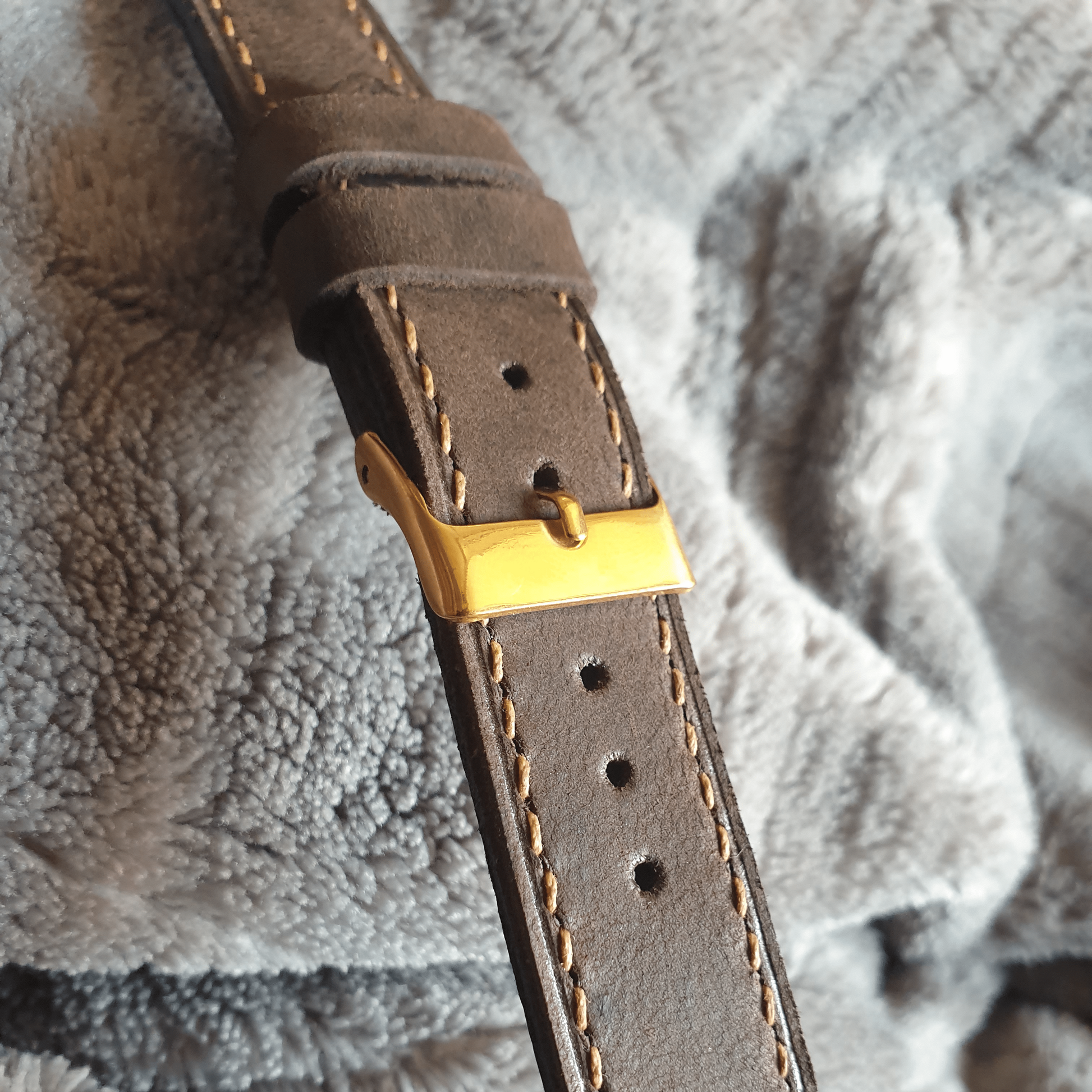 Indianleathercraft handmade coffee brown leather strap