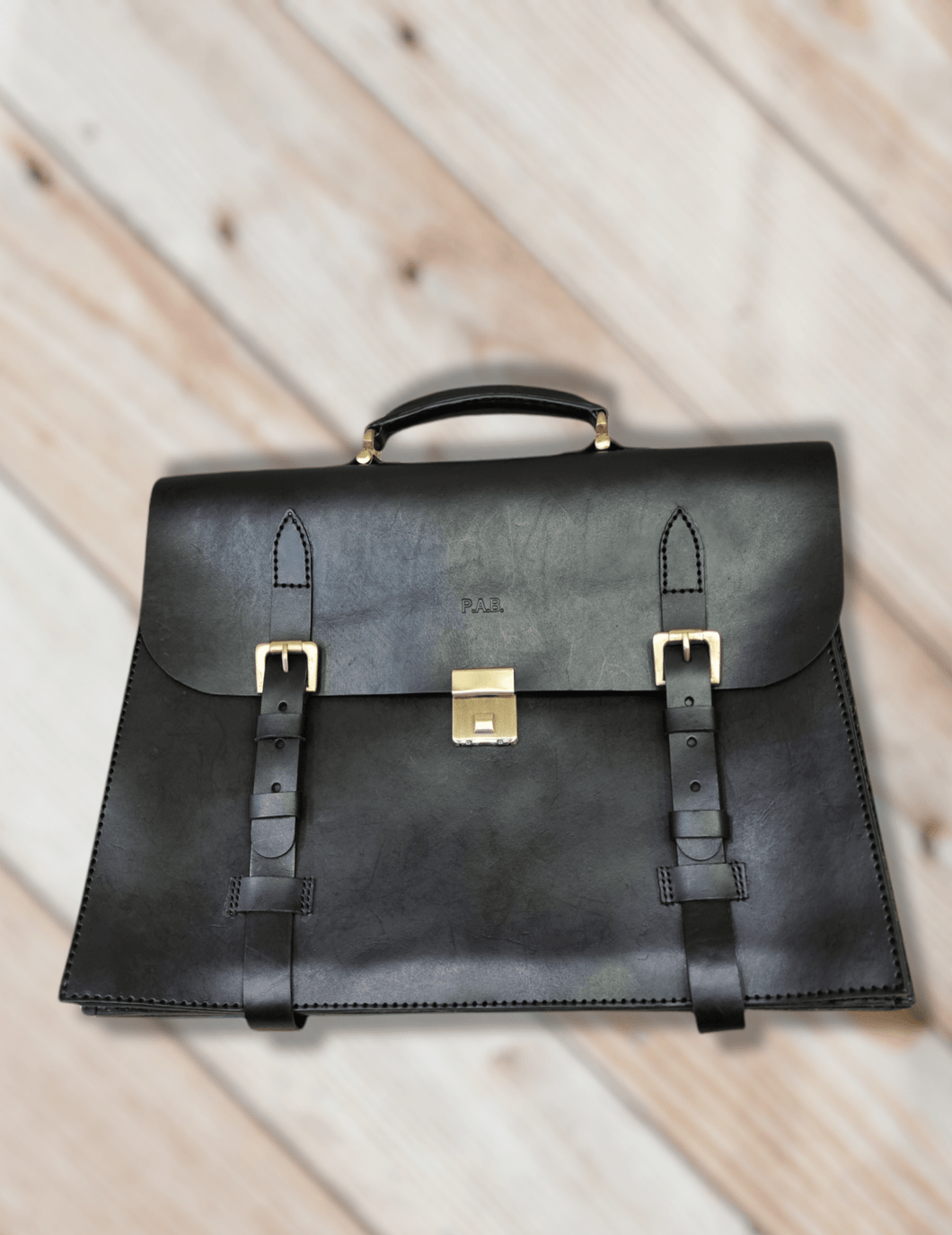 Indianleathercraft Handmade english leather briefcase