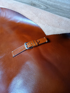 Indianleathercraft Handmade english tan leather strap