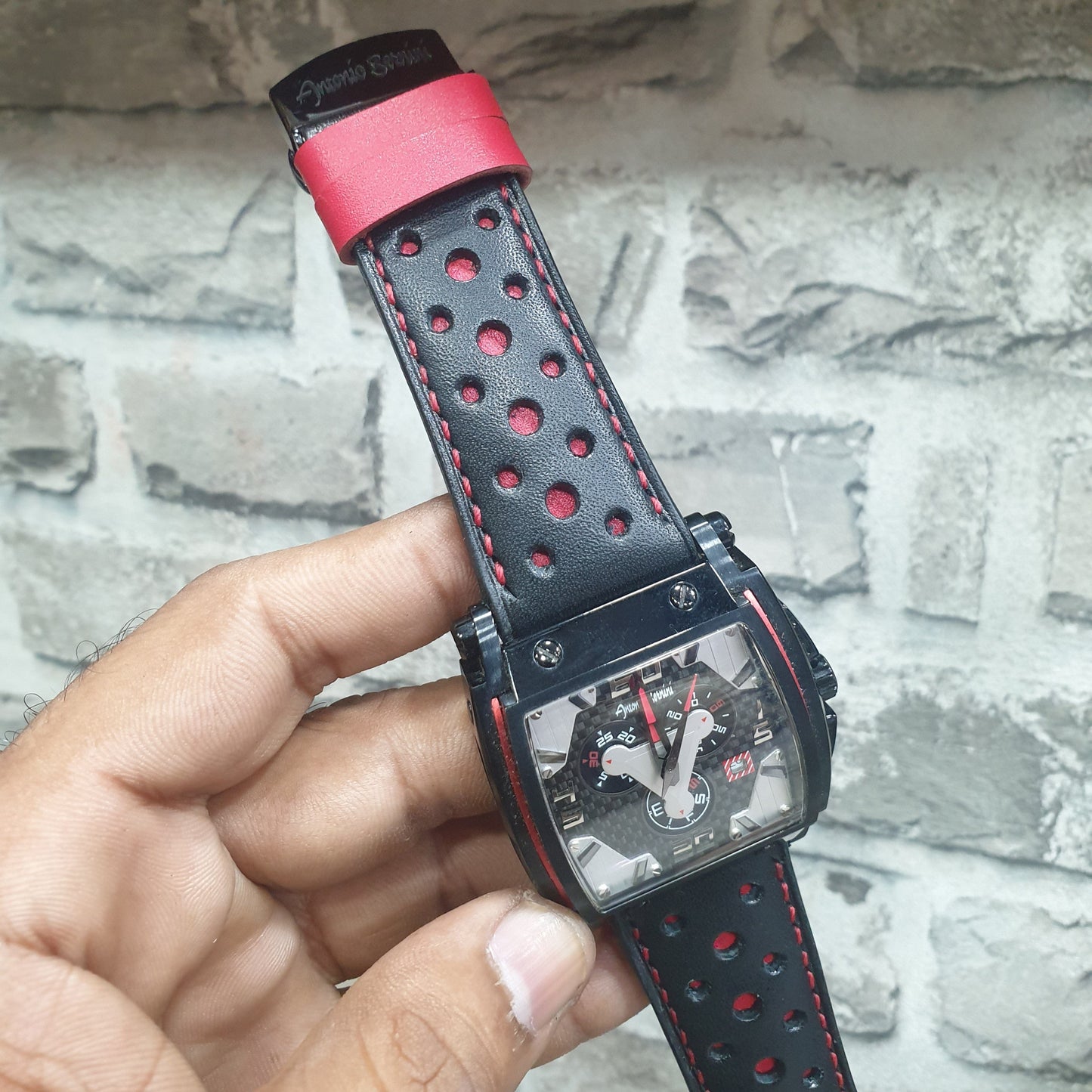 Indianleathercraft Handmade fullgrain leather rally strap