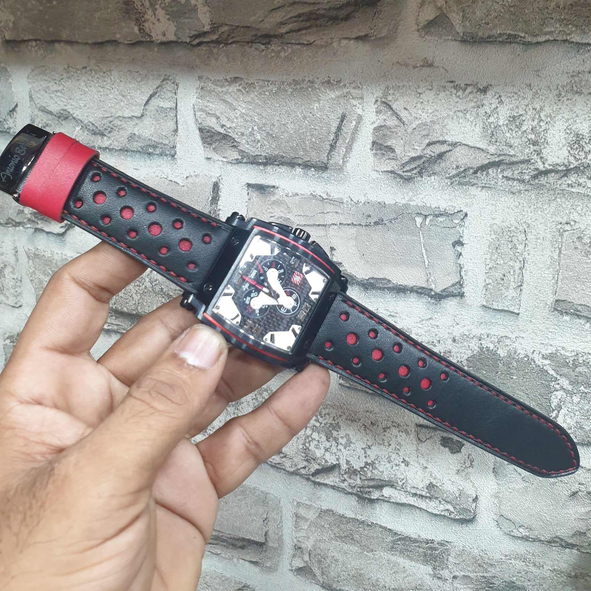 Indianleathercraft Handmade fullgrain leather rally strap