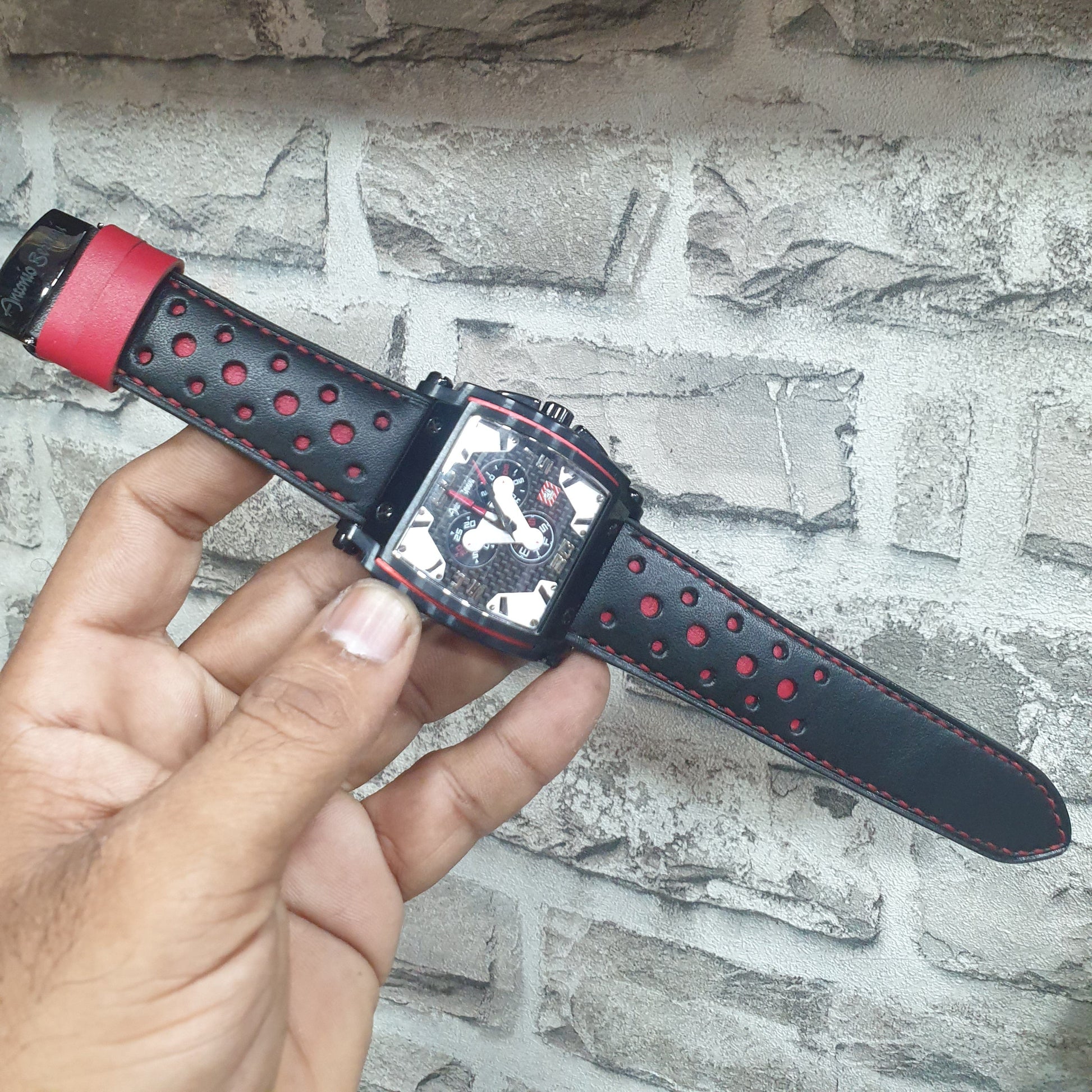 Indianleathercraft Handmade fullgrain leather rally strap