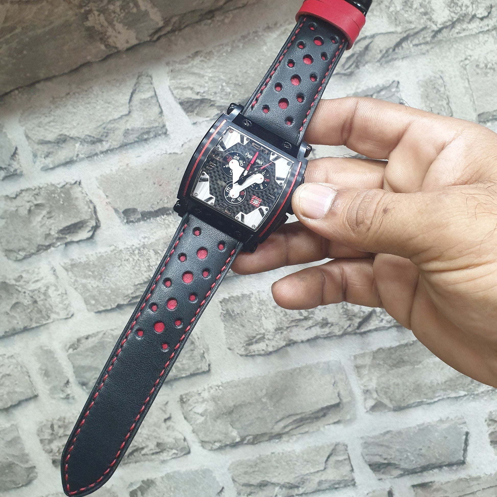 Indianleathercraft Handmade fullgrain leather rally strap