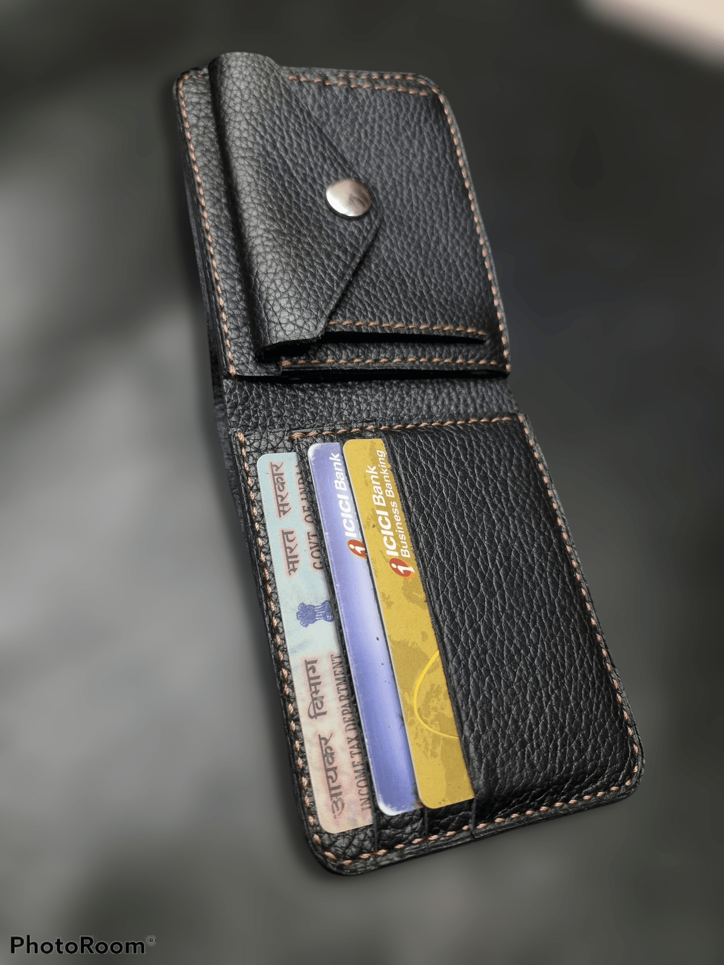 Indianleathercraft Handmade green leather wallet
