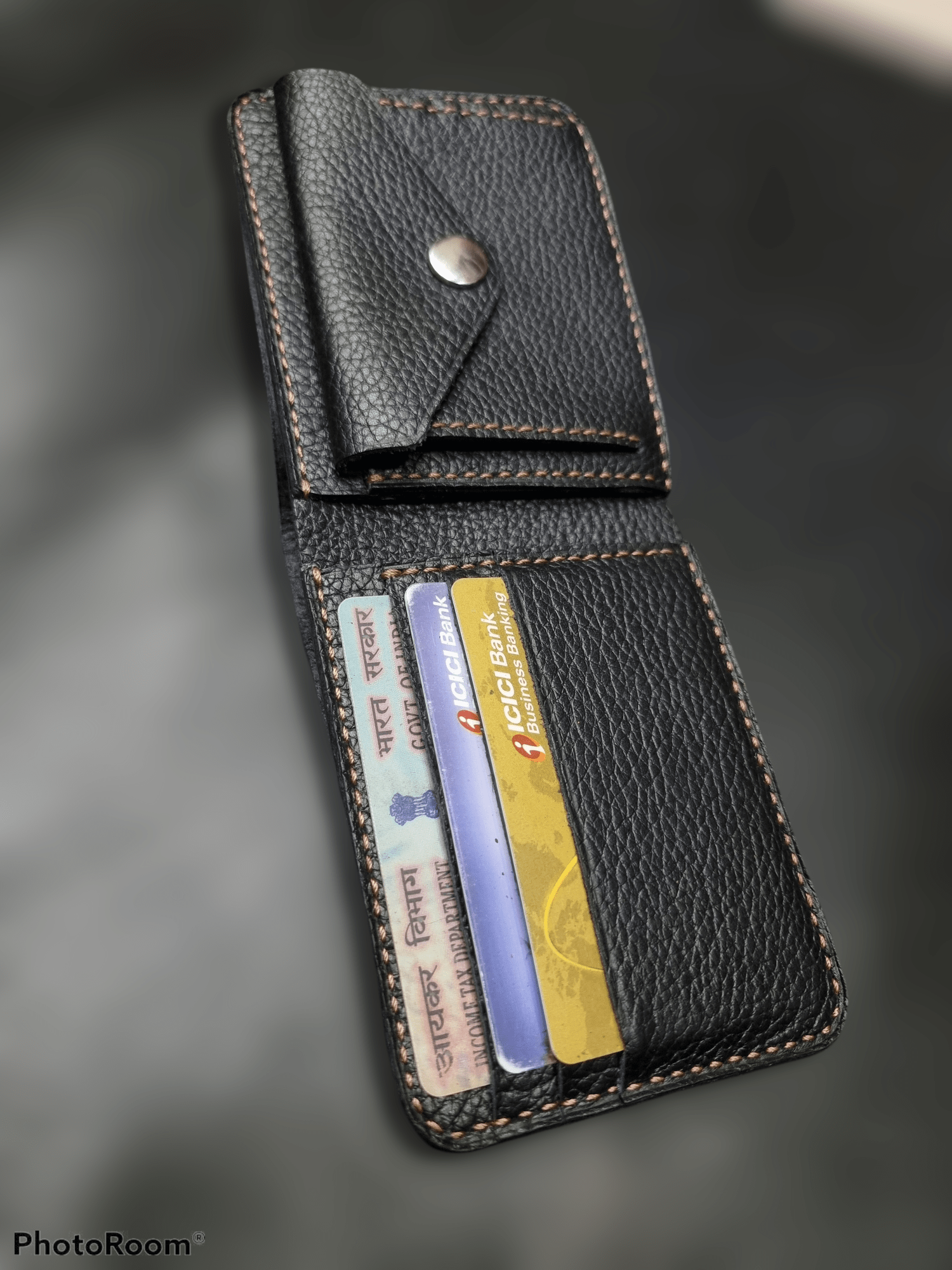 Indianleathercraft Handmade green leather wallet