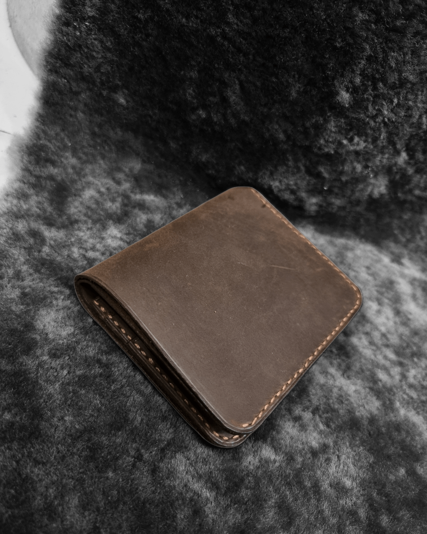 Indianleathercraft Handmade green leather wallet