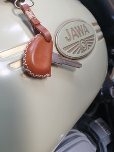Indianleathercraft Handmade Jawa leather key cover