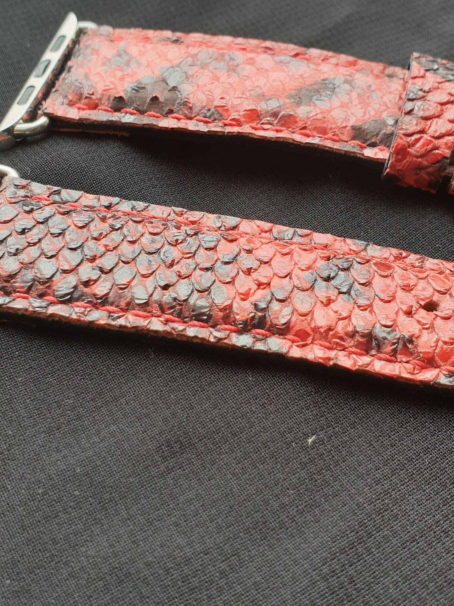 Indianleathercraft Handmade leather apple watch strap