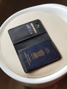 Indianleathercraft Handmade leather passport holder wallet