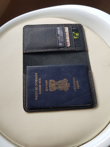 Indianleathercraft Handmade leather passport holder wallet