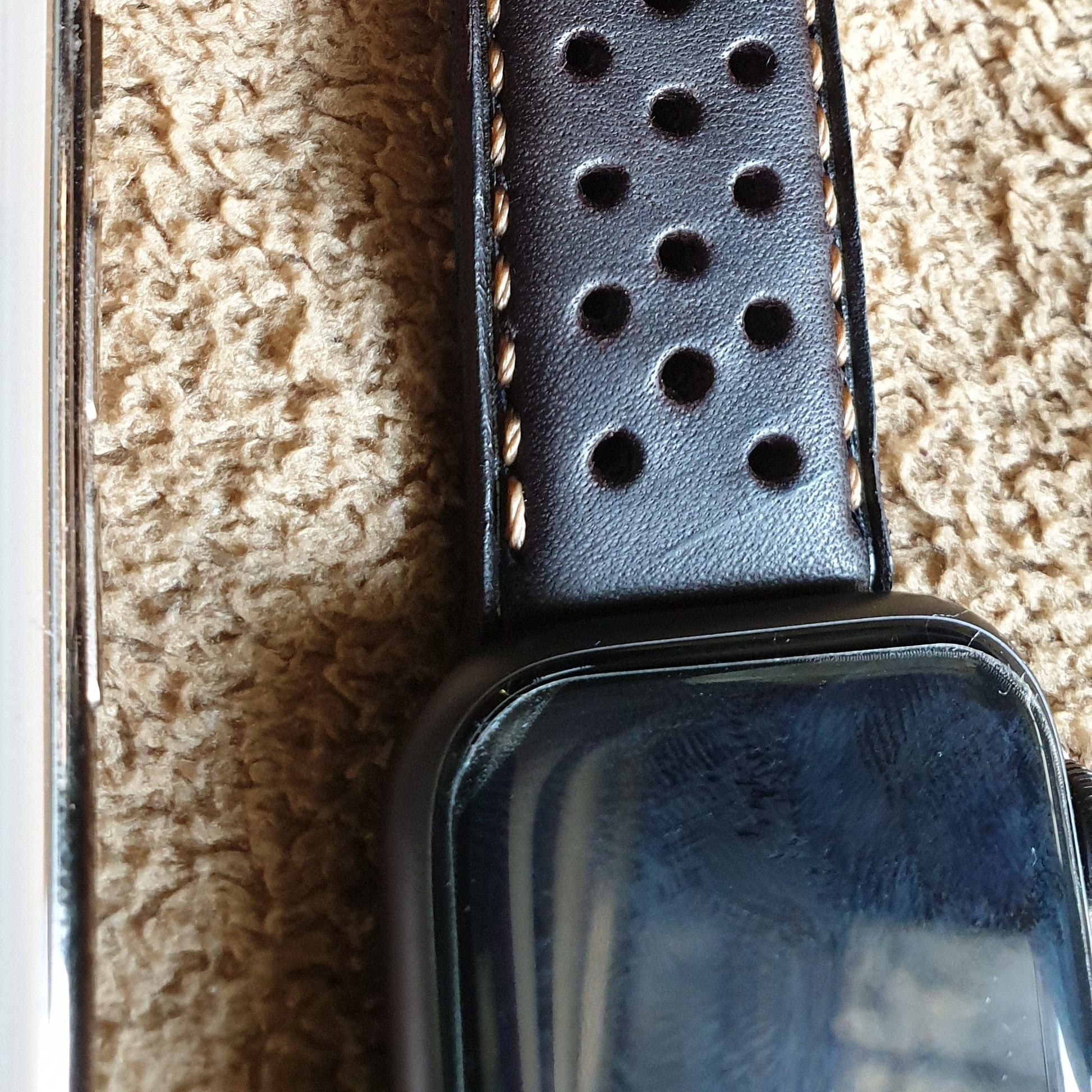 Indianleathercraft Handmade leather strap for apple watch