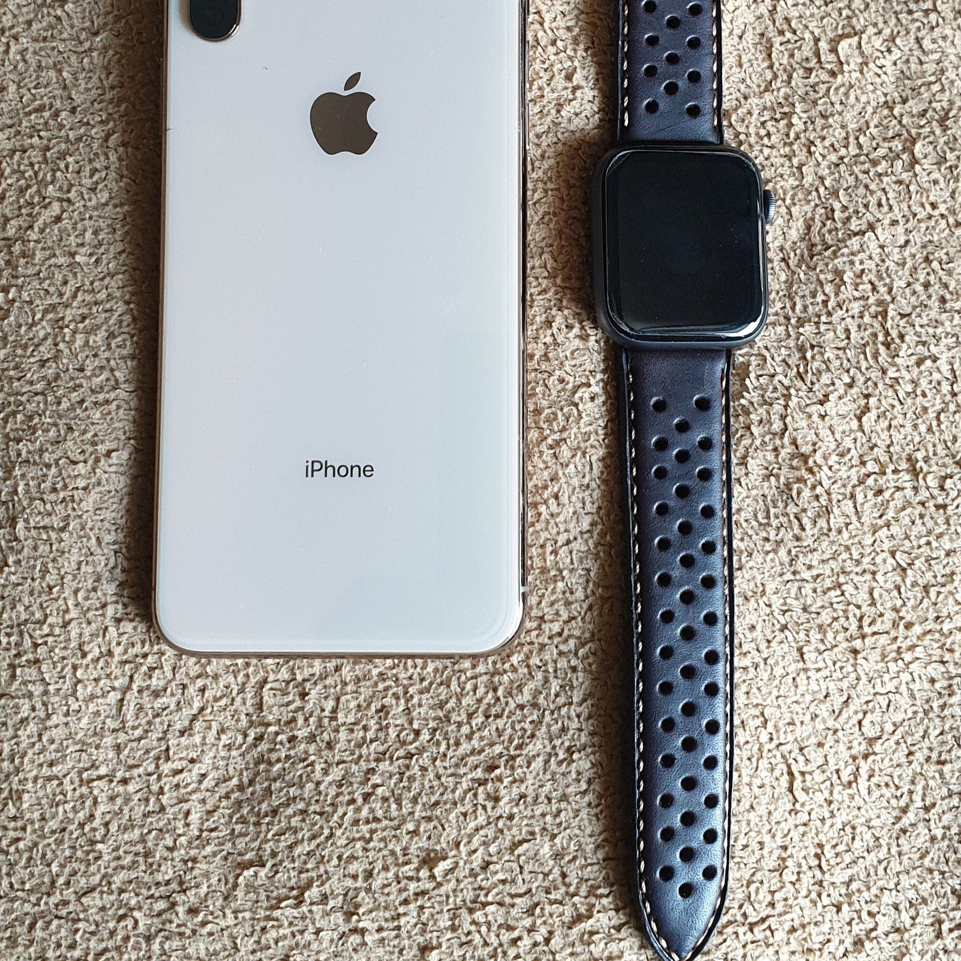 Indianleathercraft Handmade leather strap for apple watch