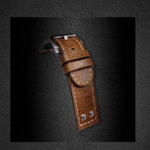 Indianleathercraft Handmade leather strap for hamilton