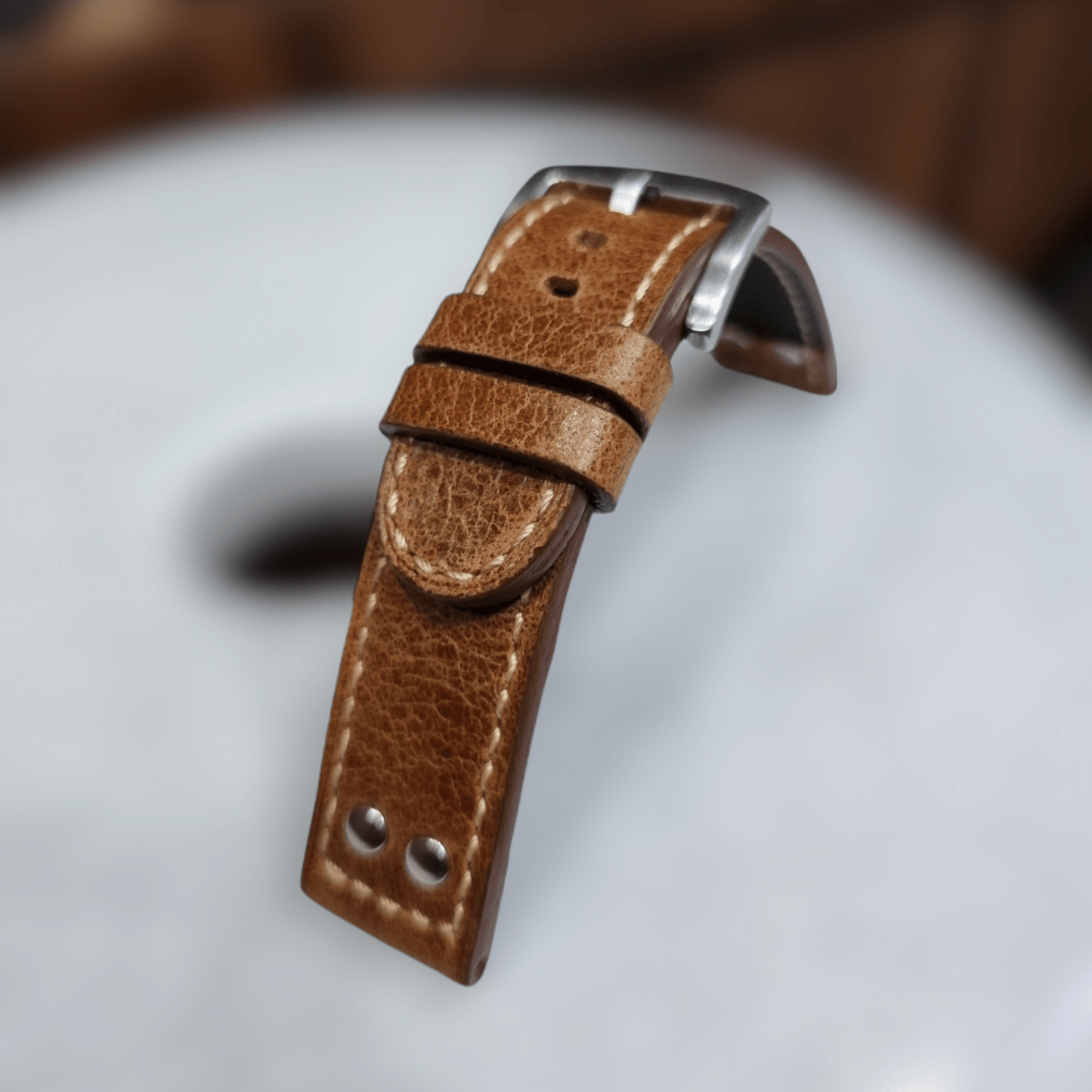 Indianleathercraft Handmade leather strap