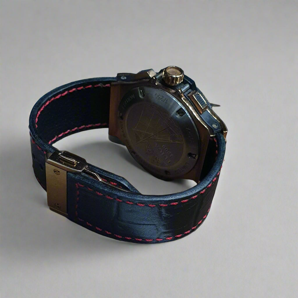 Indianleathercraft Handmade leather strap for hublot