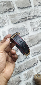Indianleathercraft Handmade leather strap for hublot