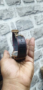 Indianleathercraft Handmade leather strap for hublot