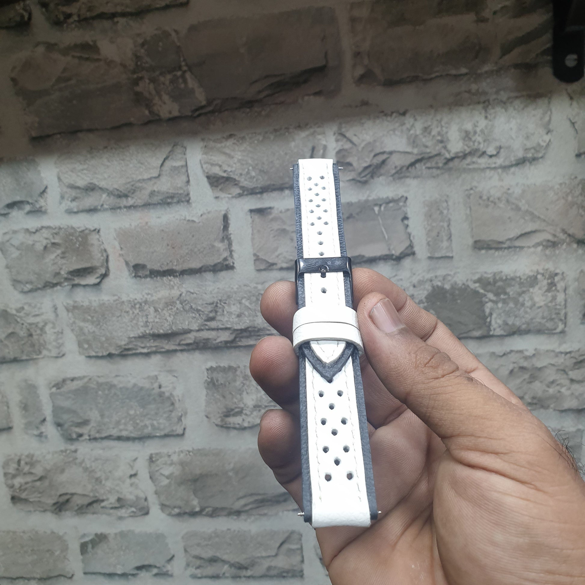 Indianleathercraft Handmade leather strap for omega