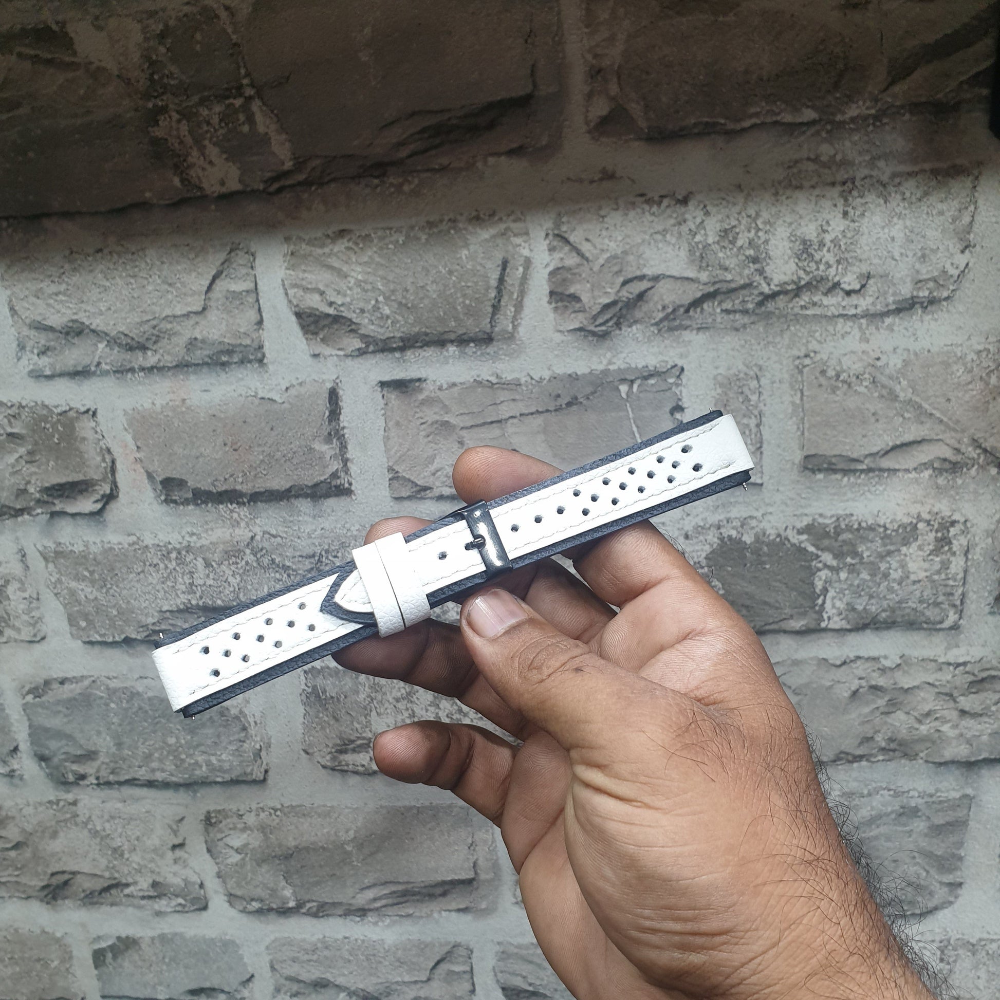Indianleathercraft Handmade leather strap for omega