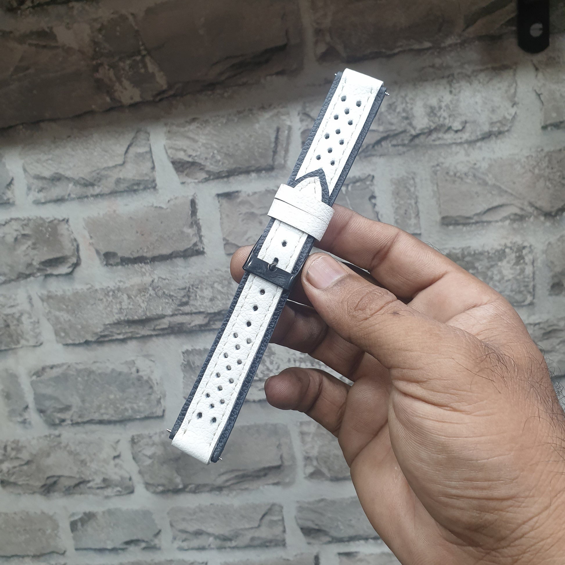Indianleathercraft Handmade leather strap for omega