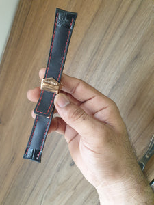 Indianleathercraft Handmade leather strap for tag heuer carrera