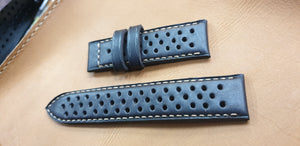 Leather strap perforated - Indianleathercraft