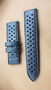 Leather strap perforated - Indianleathercraft