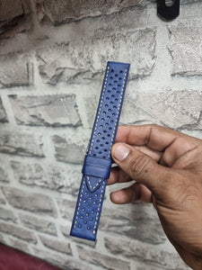 Indianleathercraft Handmade perforated Leather strap
