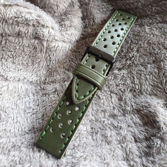 Indianleathercraft Handmade rally leather strap