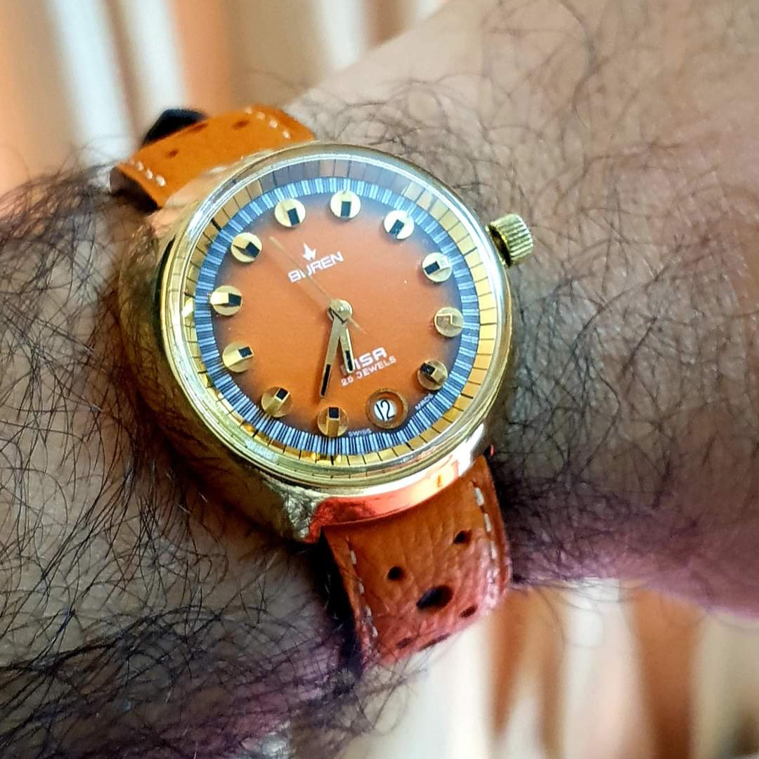 Indianleathercraft Handmade rally watch strap