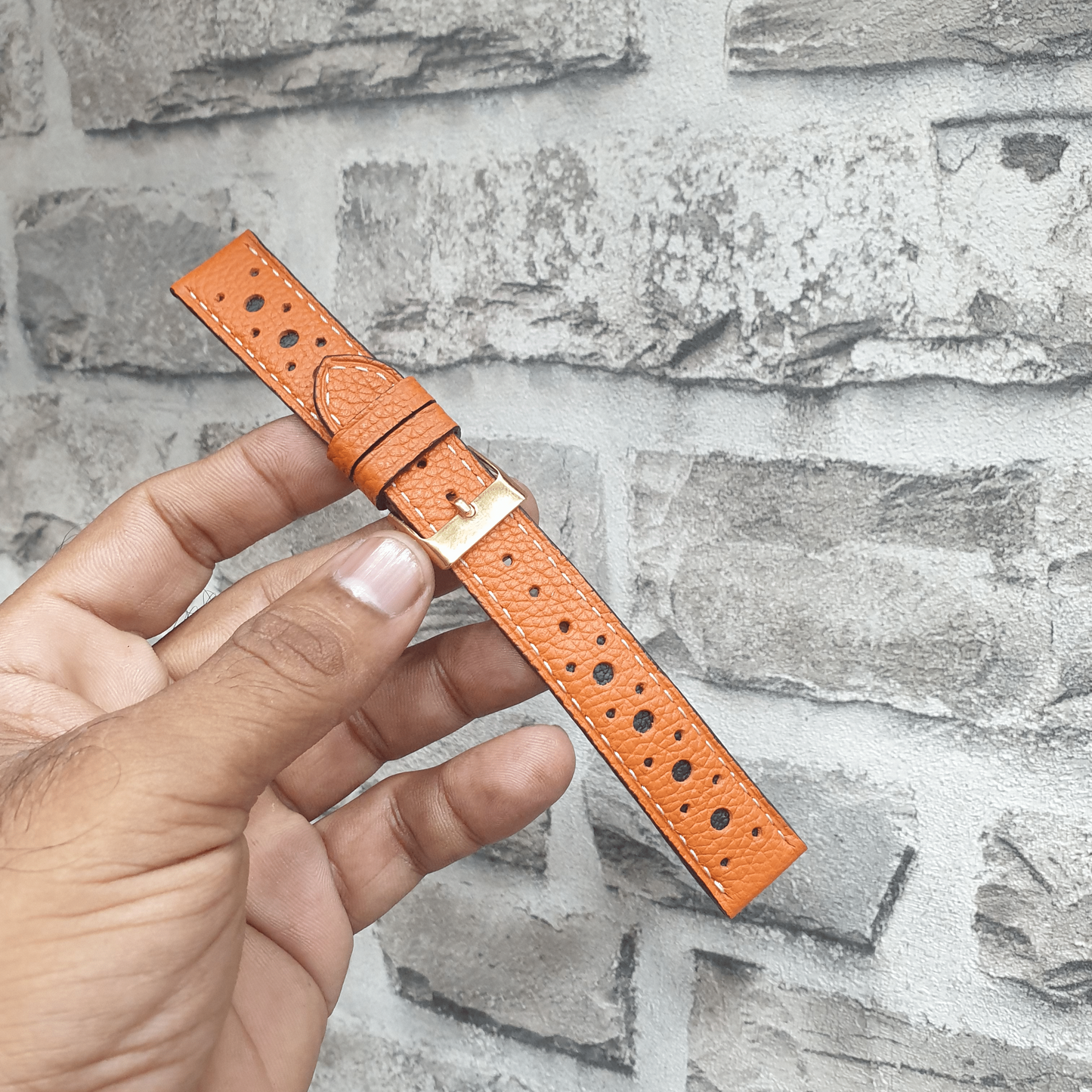 Indianleathercraft Handmade rally watch strap