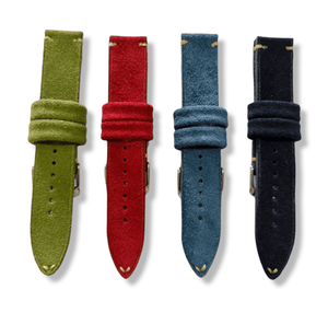 Indianleathercraft Handmade suede leather strap