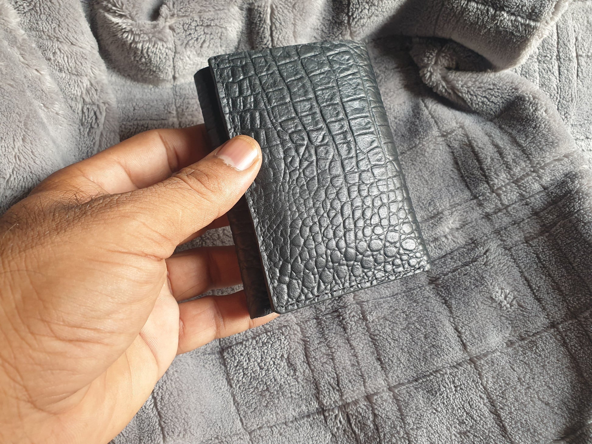Indianleathercraft Handmade trifold leather wallet