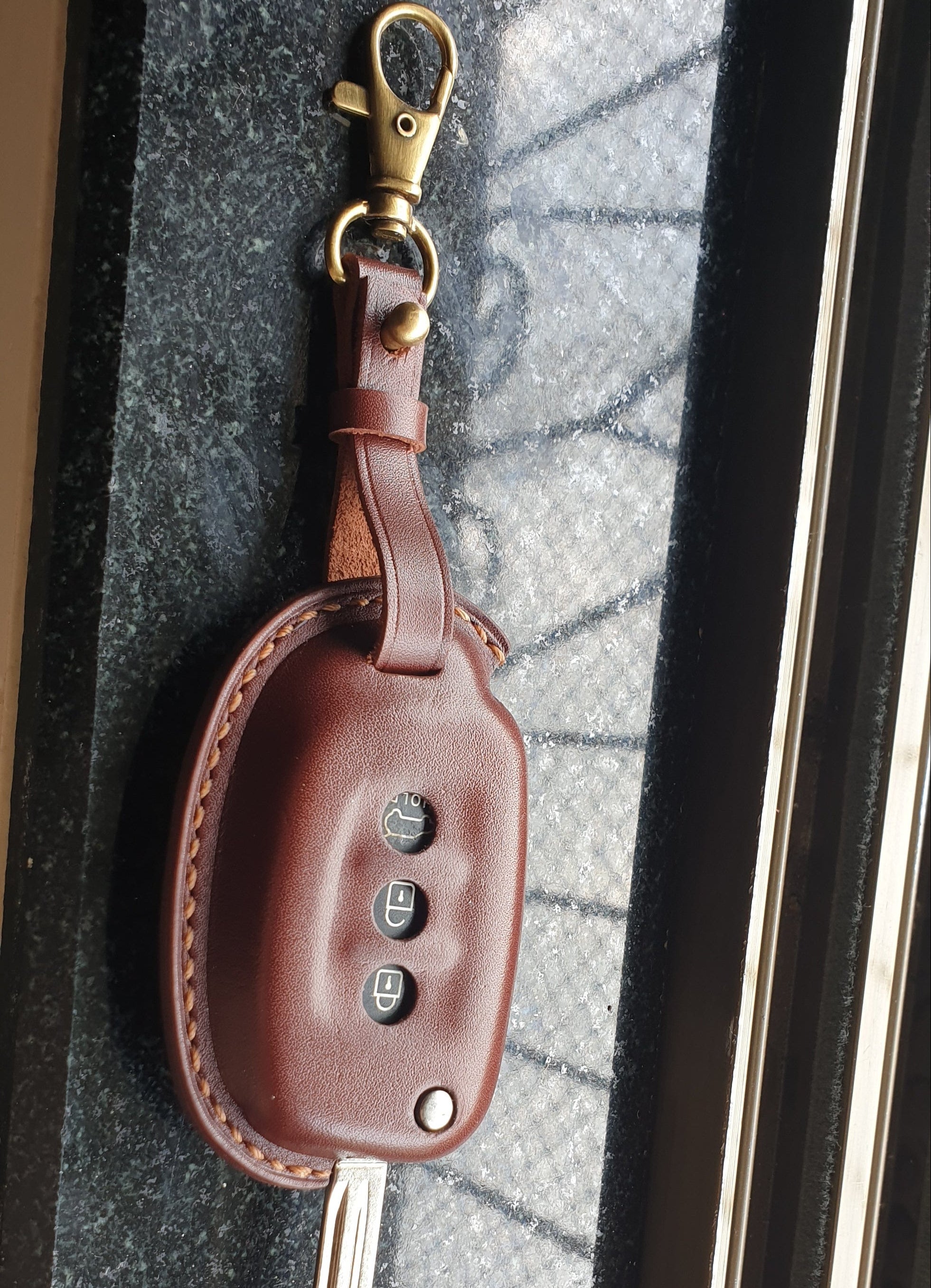 Hyundai key cover leather Indianleathercraft