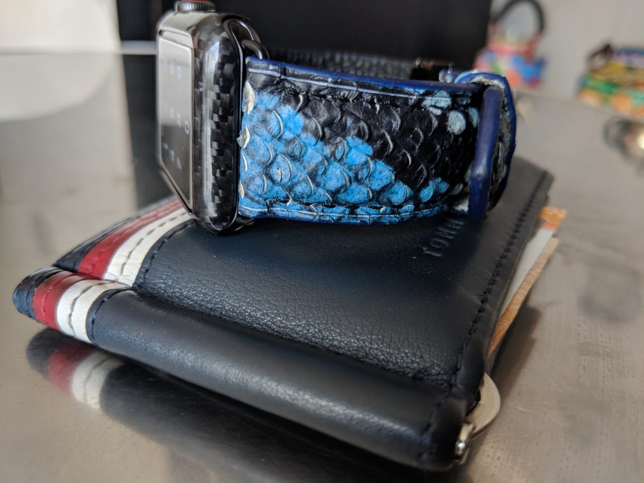 Italian leather apple watch strap - Indianleathercraft
