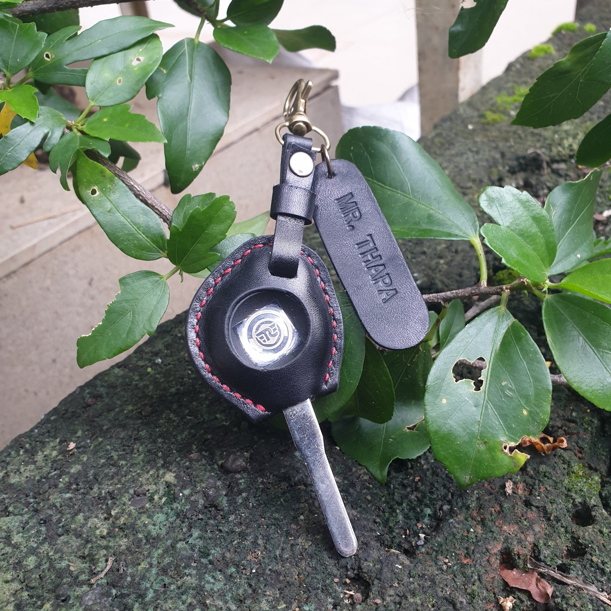 Indianleathercraft Keychains Royal Enfield Meteor leather key cover