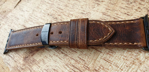 leather Apple watch strap - Indianleathercraft