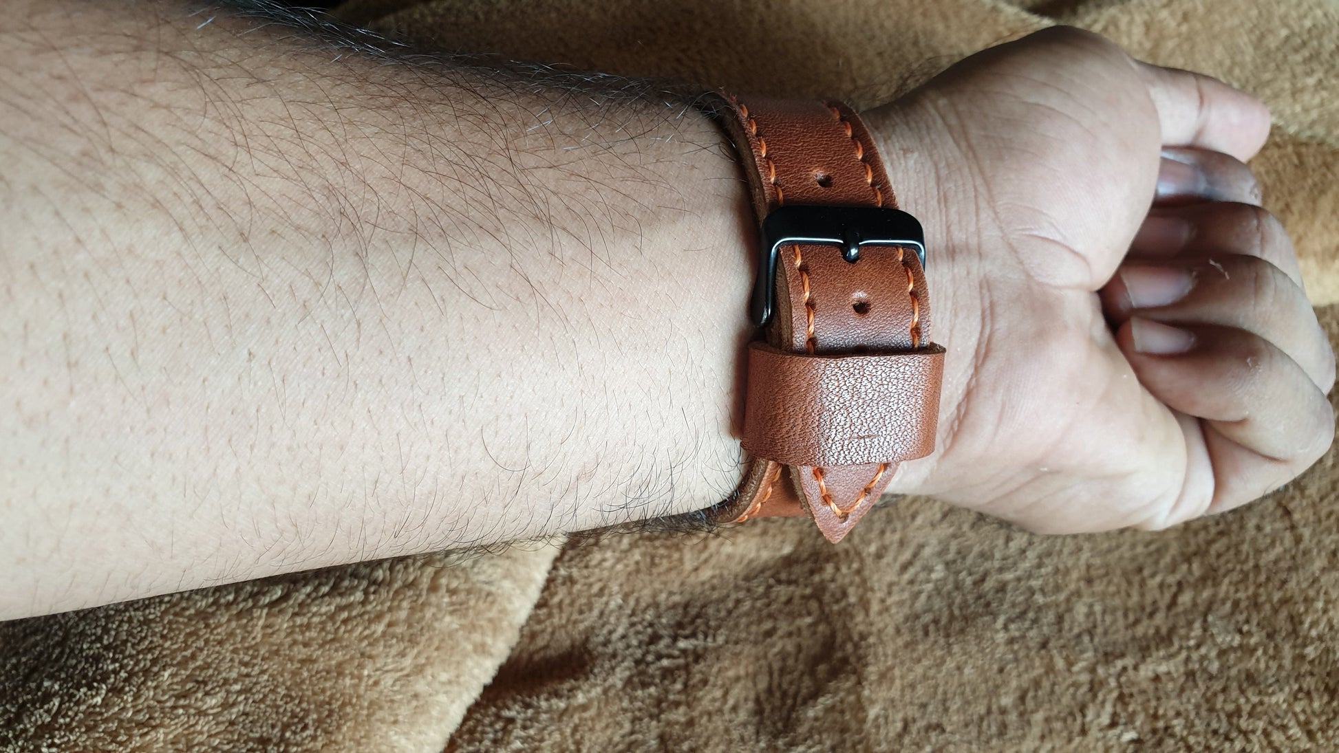Leather apple watchstrap full grain leather - Indianleathercraft