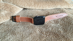 Leather apple watchstrap full grain leather - Indianleathercraft