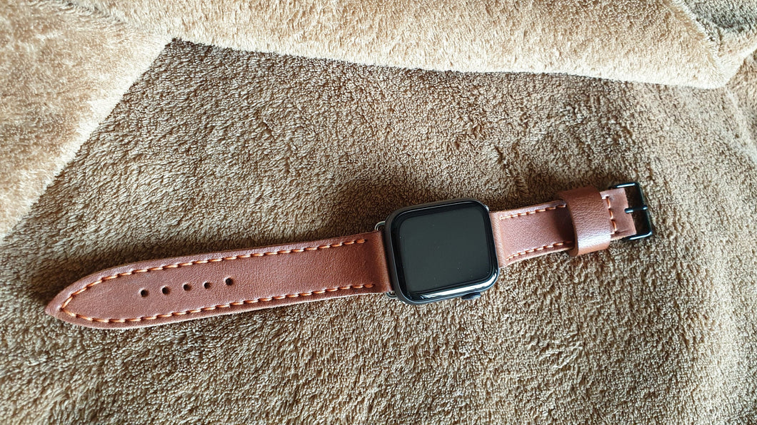 Leather apple watchstrap full grain leather - Indianleathercraft