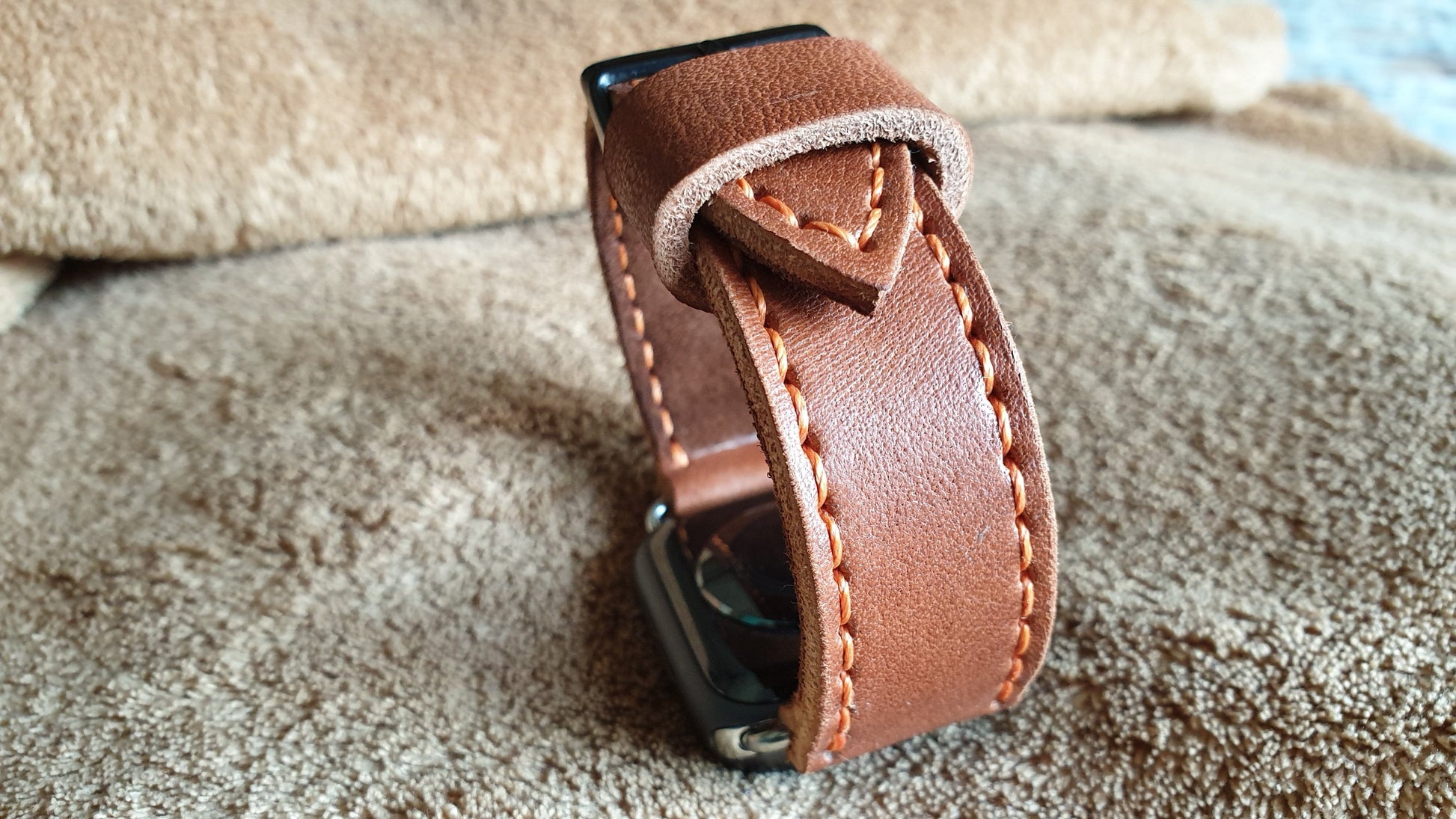 Leather apple watchstrap full grain leather - Indianleathercraft