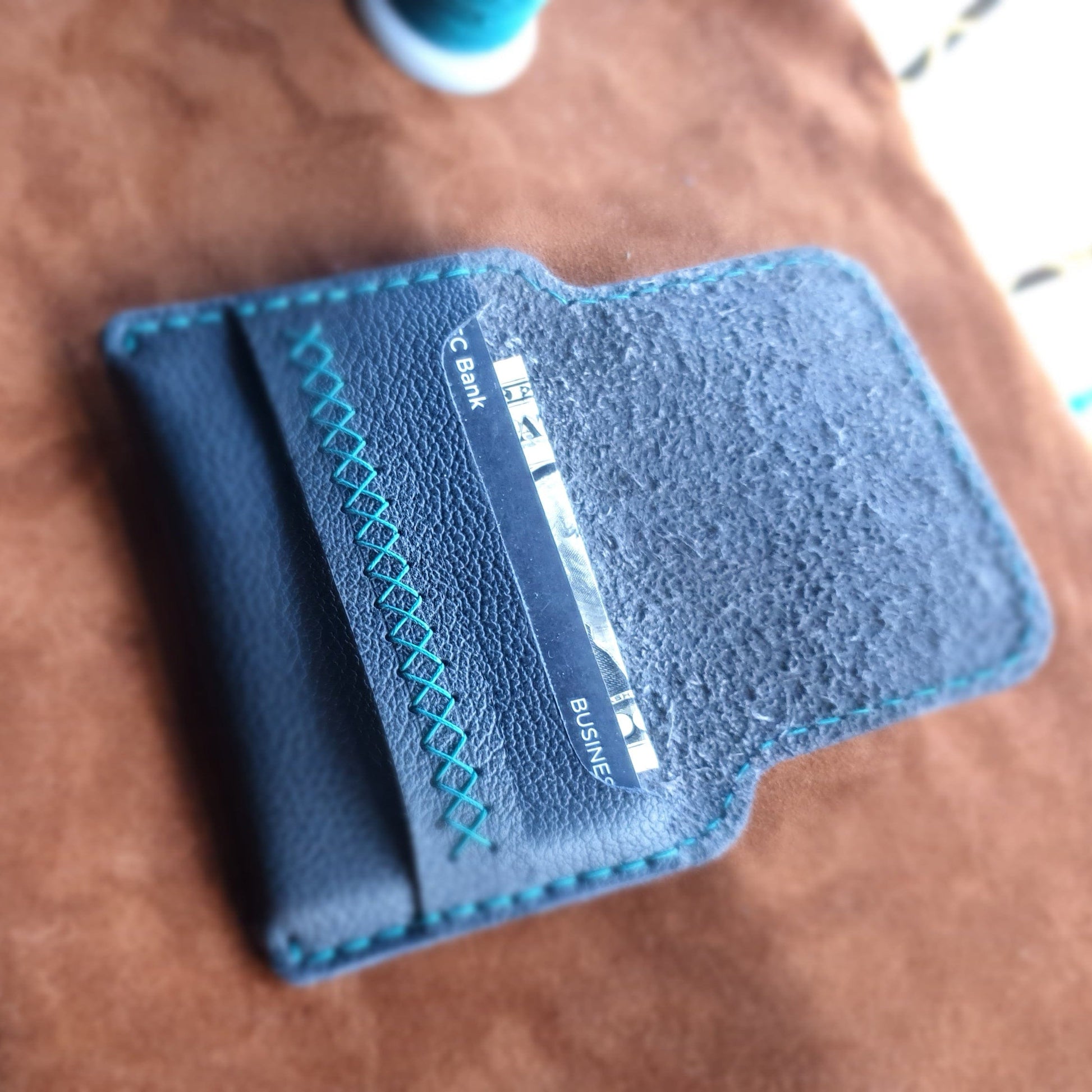 Leather card holder - Indianleathercraft