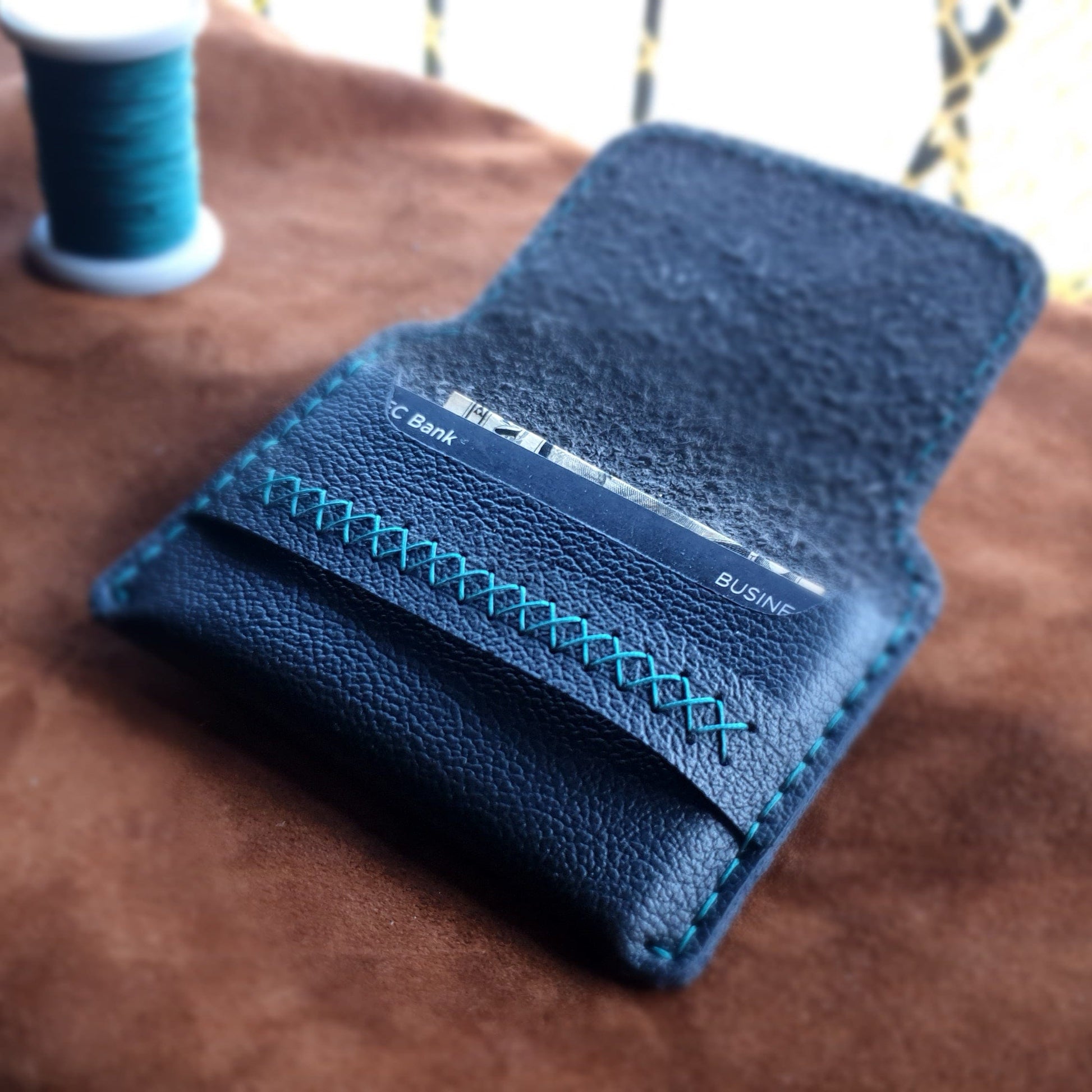 Leather card holder - Indianleathercraft